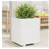 Image de Jardinière blanc 40x40x49,5 cm bois de pin massif3282510