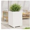 Image de Jardinière blanc 50x50x72,5 cm bois de pin massif