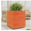 Image de Jardinière cire marron 60x60x72,5 cm bois de pin massif