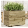 Image de Jardinière 90x60x72,5 cm bois de pin imprégné, jardinière d'extérieur, bac à fleurs, bac à tomates, jardinière de 3282608
