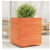 Image de Jardinière cire marron 60x60x72 cm bois de pin massif