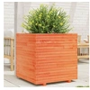Image de Jardinière cire marron 70x70x72 cm bois de pin massif3282621