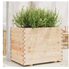 Image de Jardinière 90x60x72 cm bois de pin massif, jardinière d'extérieur, bac à fleurs, bac à tomates, jardinière de 3282644