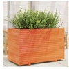 Image de Jardinière cire marron 110x60x72 cm bois de pin massif