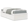 Image de Bed met matras massief grenenhout wit 90x190 cm3281956