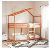 Image de Stapelbed met bedhuis massief grenenhout wasbruin 90x200 cm3282038