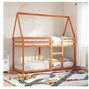 Image de Stapelbed met dak massief grenenhout wasbruin 90x190 cm3282086