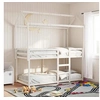 Image de Lit superposé avec toit blanc 80x200 cm bois massif de pin, lit, cadre de lit, lit mezzanine, meuble de chambre, 3282122