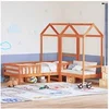 Image de Kinderbed met huisje massief grenenhout wasbruin 90x200 cm3282176