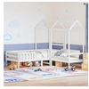 Image de Kinderbed met huisje en bankje massief grenenhout wit 80x200 cm3282178