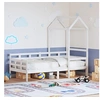 Image de Slaapbank met bedhuis 80x200 cm massief grenenhout wit3282327