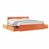 Image de Bedframe zonder matras massief grenenhout wasbruin 200x200 cm3282338