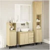 Image de Ensemble de meubles de salle de bain 3 pcs chêne sonoma