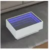 Image de Table basse avec LED blanc 70x50x30 cm bois d'ingénierie, table d'appoint, table de salon, table latérale, bout de 847511
