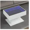 Image de Table basse avec LED blanc 70x50x45 cm bois d'ingénierie, table d'appoint, table de salon, table latérale, bout de 847532