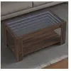 Image de Table basse avec LED chêne marron 93x53x45 cm bois d ingénierie