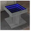 Image de Table basse avec LED sonoma gris 50x50x45 cm bois d ingénierie
