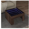 Image de Table basse avec LED infini chêne marron 50x50x30 cm