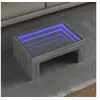 Image de Table basse avec LED infini sonoma gris 70x50x30 cm
