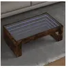 Image de Table basse avec LED infini chêne fumé 90x53x30 cm