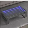 Image de Table basse avec LED infini sonoma gris 90x53x30 cm