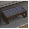 Image de Table basse avec LED infini chêne marron 90x53x30 cm