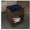 Image de Table basse avec LED infini chêne marron 40x40x50 cm