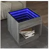 Image de Table basse avec LED infini sonoma gris 50x50x50 cm
