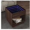 Image de Table basse avec LED infini chêne marron 50x50x50 cm