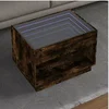 Image de Table basse avec LED infini chêne fumé 70x50x50 cm