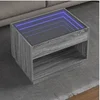 Image de Table basse avec LED infini sonoma gris 70x50x50 cm