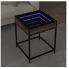 Image de Table basse avec LED Infinity chêne marron 40x40x51 cm 847676