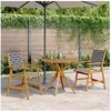 Image de Ensemble à manger de jardin 3 pcs Bois d'acacia solide