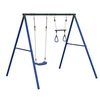 Image de Ensemble de balançoire d'extérieur avec balançoire et trapèze pour enfants -