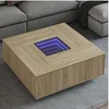 Image de Table basse avec LED infini chêne sonoma 100x100x40 cm 3284044