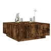 Image de Table basse chêne fumé 100x100x40 cm bois d ingénierie
