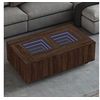 Image de Table basse avec LED infini chêne marron 116x69x40 cm