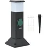 Image de Tuinstopcontact met lamp en grondpin 2-wegs 16x16x39,5 cm4010099