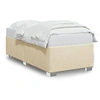 Image de Bedframe zonder matras 100x200 cm stof cràmekleurig3284455
