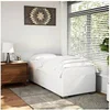 Image de Cadre de lit sans matelas blanc 90x190 cm similicuir 3284537