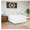 Image de Cadre de lit sans matelas blanc 140x190 cm similicuir 3284557