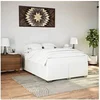 Image de Cadre de lit sans matelas blanc 140x200 cm similicuir 3284561