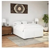 Image de Cadre de lit sans matelas blanc 160x200 cm similicuir 3284565