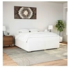 Image de Bedframe kunstleer wit 200x200 cm3284573