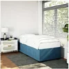 Image de Cadre de lit sans matelas bleu 90x190 cm velours 3284605