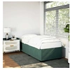 Image de Cadre de lit sans matelas vert foncé 90x200 cm velours 3284610