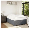 Image de Cadre de lit sans matelas gris foncé 120x190 cm velours 3284620