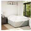 Image de Cadre de lit sans matelas gris clair 120x200 cm velours 3284625