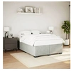 Image de Cadre de lit sans matelas gris clair 160x200 cm velours 3284643
