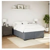 Image de Cadre de lit sans matelas gris foncé 160x200 cm velours 3284644